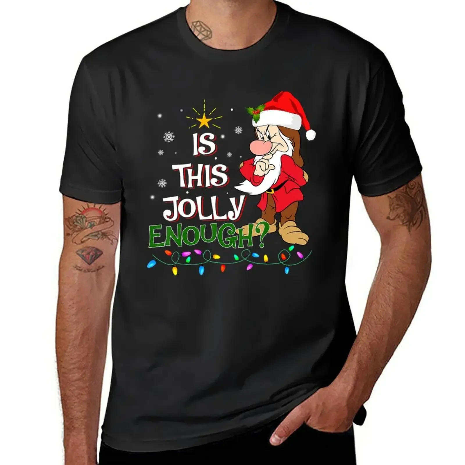 2024 Is This Jolly Enough Noel Grumpy Elf Merry Christmas T-Shirt new Short Sleeve vintage edition funny men Printing Tee summer
2024 Is This Jolly Enough Noel Grumpy Elf Merry Christmas T-Shirt new Short Sleeve vintage edition funny men Printing Tee summer