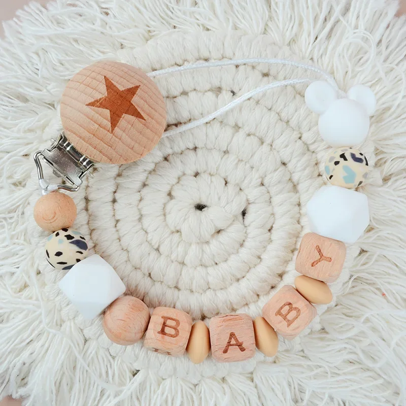 Custom Baby Personalized Name Pacifier Clips Cartoon Dummy Nipple Holder Chain Teething Toys Anti-Lost Pacifier Chains BPA Free
Custom Baby Personalized Name Pacifier Clips Cartoon Dummy Nipple Holder Chain Teething Toys Anti-Lost Pacifier Chains BPA Free