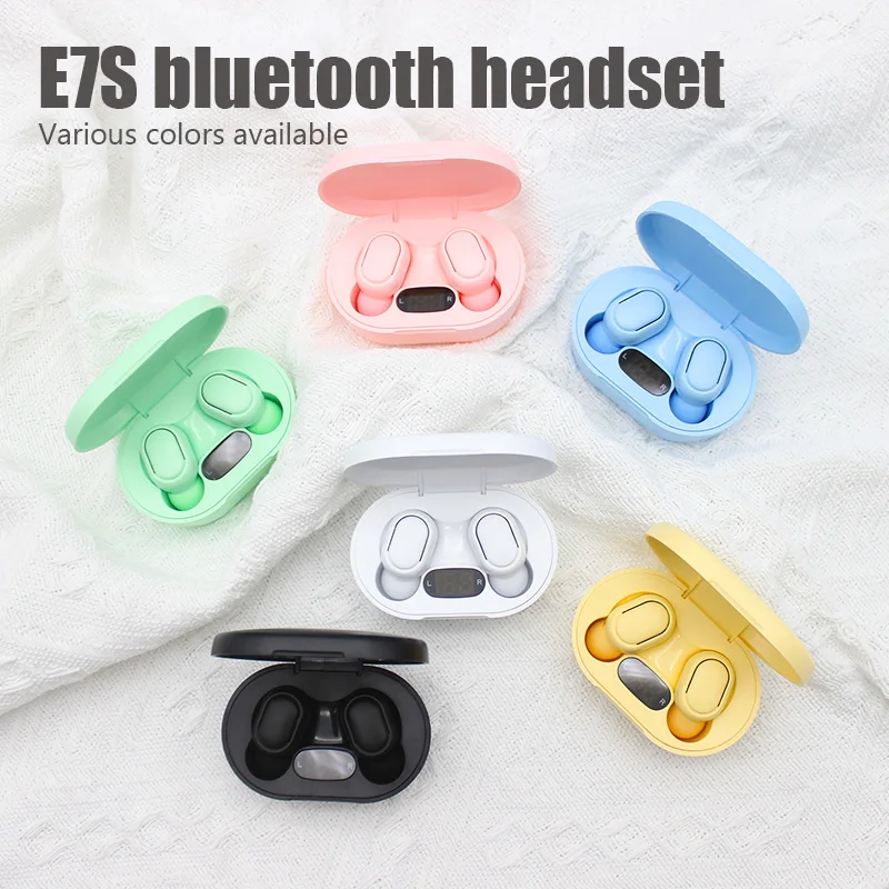 E7S Wireless Bluetooth Headset TWS Earbuds Bluetooth Earphones Wireless Headphones HIFI Lossless Sound Headsets Sport with Mic
E7S Wireless Bluetooth Headset TWS Earbuds Bluetooth Earphones Wireless Headphones HIFI Lossless Sound Headsets Sport with Mic