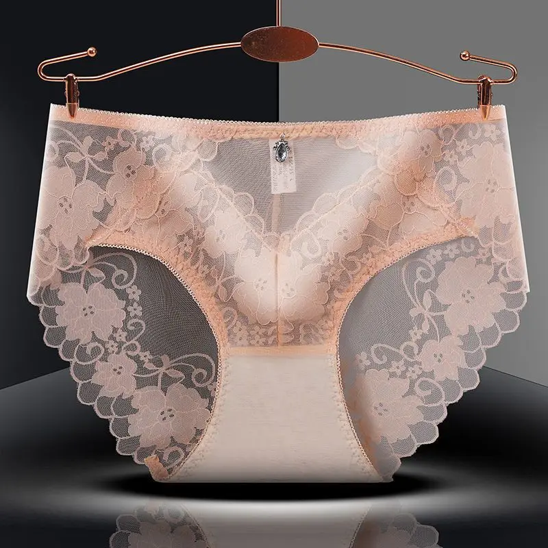 Sexy Lace Panties Women Plus-size Cotton File Pants Transparent Seamless Shorts Quick Drying Mid Waist Elastic Ice Mesh Briefs
Sexy Lace Panties Women Plus-size Cotton File Pants Transparent Seamless Shorts Quick Drying Mid Waist Elastic Ice Mesh Briefs