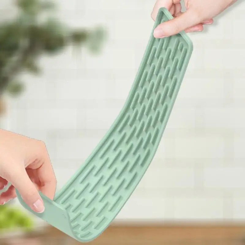 Sink Catcher Soft And Durable Hanging Hole Design Bar Drain Mat Grey Non-slip Drainage Mat Long Non-slip Mat Silicone Pad
Sink Catcher Soft And Durable Hanging Hole Design Bar Drain Mat Grey Non-slip Drainage Mat Long Non-slip Mat Silicone Pad