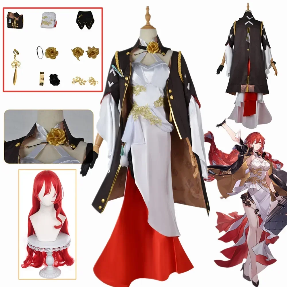 Anime Game Honkai Star Rail Himeko Cosplay Costume Himeko Wig Coat Skirt Accessories Outfits Himeko Halloween Costumes For Woman
Anime Game Honkai Star Rail Himeko Cosplay Costume Himeko Wig Coat Skirt Accessories Outfits Himeko Halloween Costumes For Woman
