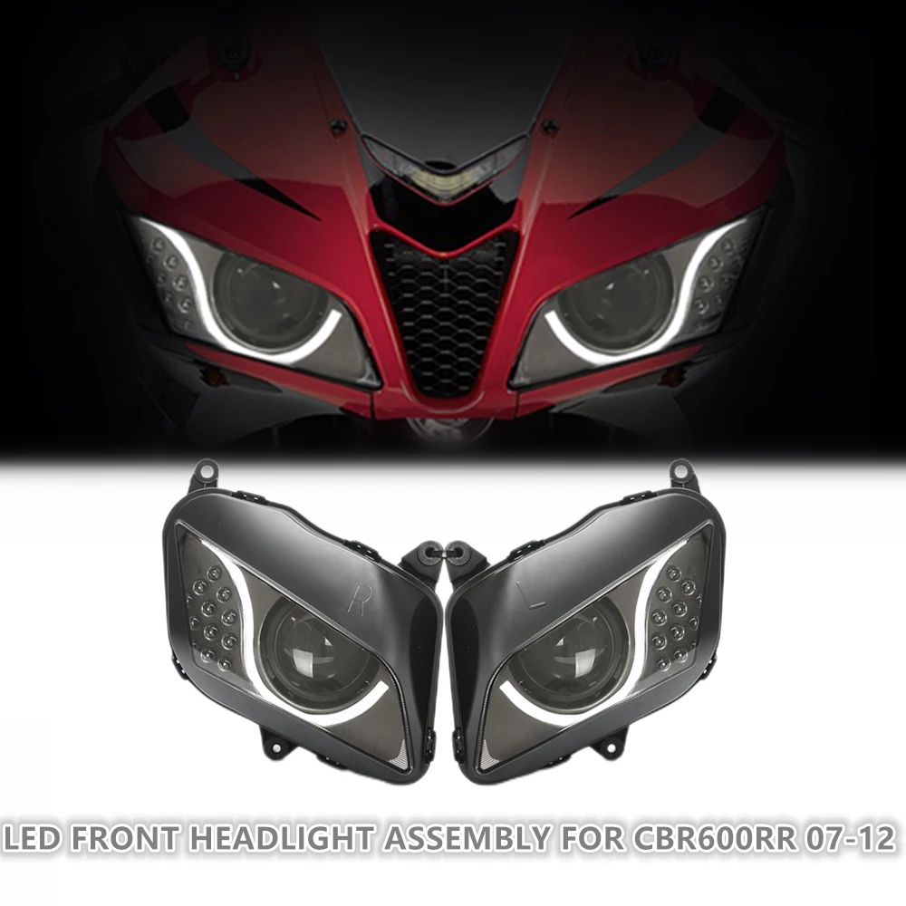RS LED Headlight Front Headlight Assembly LED Lamp Moto Lights Assembly Headlamp for Honda CBR600RR 2007-2012 motos Motorcycles
RS LED Headlight Front Headlight Assembly LED Lamp Moto Lights Assembly Headlamp for Honda CBR600RR 2007-2012 motos Motorcycles