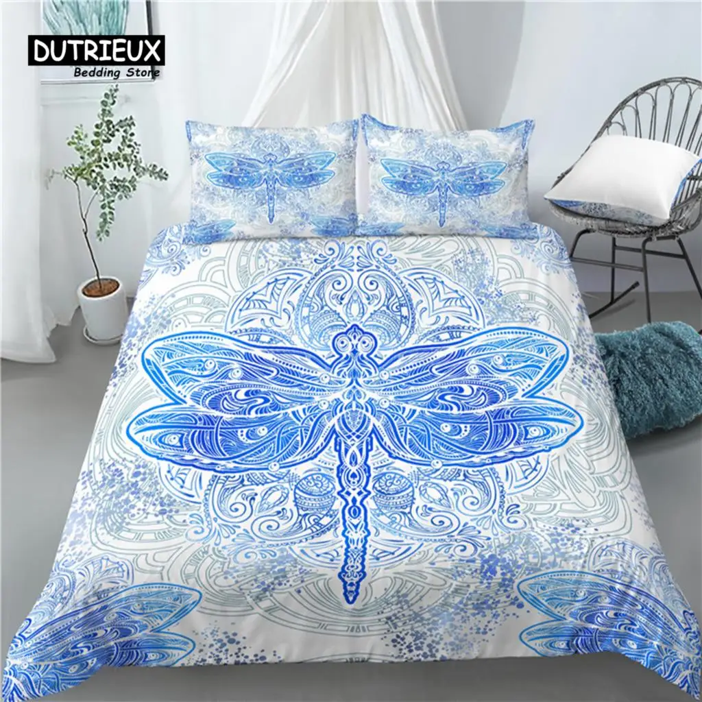 Home Living Luxury 3D Dragonfly Print 2/3Pcs Comfortable Duvet Cover PillowCase Bedding Sets EU/US/AU Size
Home Living Luxury 3D Dragonfly Print 2/3Pcs Comfortable Duvet Cover PillowCase Bedding Sets EU/US/AU Size