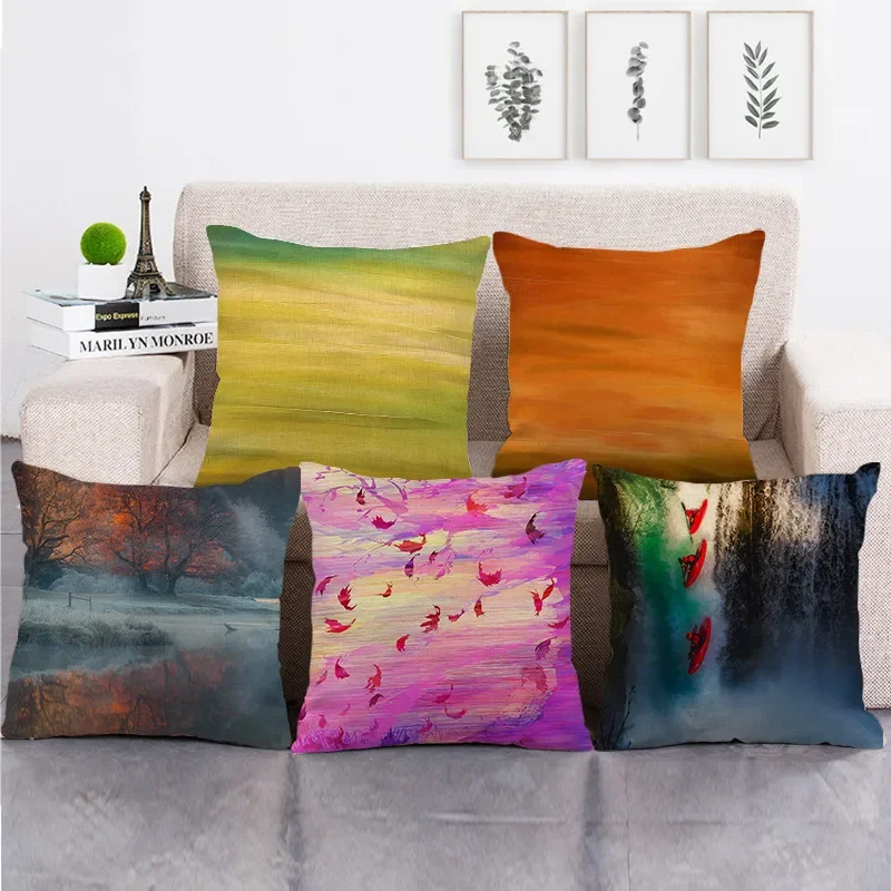Natural Scenery Linen Throw Pillowcase Autumn Wooden Decorative Cushion Elegant Sofa
Natural Scenery Linen Throw Pillowcase Autumn Wooden Decorative Cushion Elegant Sofa