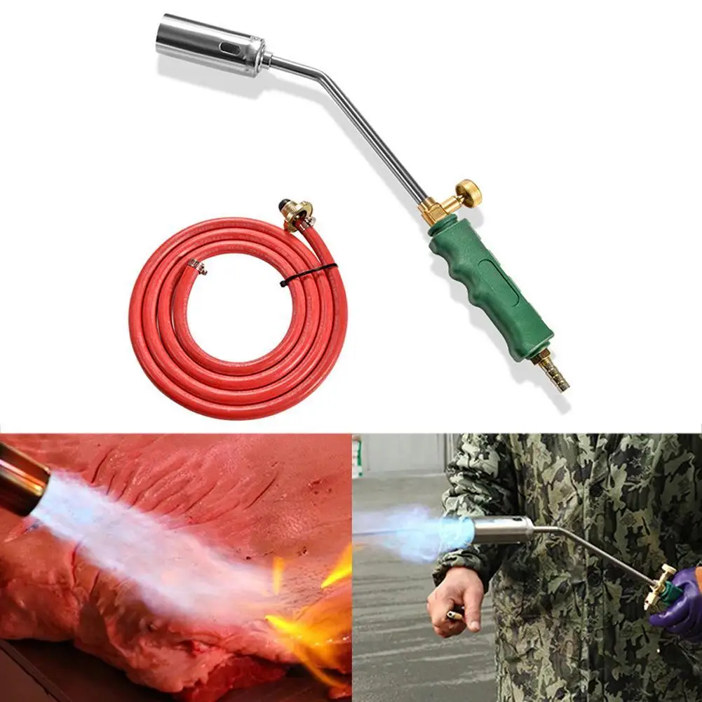 

Flamethrower Liquefied Gas Welding Torch Kit With High-pressure Explosion-proof Rubber Tube Household Welding Tool