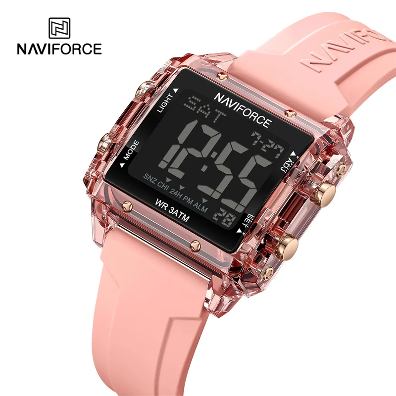 NAVIFORCE Luxury Brand Women's Electronic Watches Silicone Straps Sport Female Clock Waterproof Student Watches Reloj Mujer 2023
NAVIFORCE Luxury Brand Women's Electronic Watches Silicone Straps Sport Female Clock Waterproof Student Watches Reloj Mujer 2023