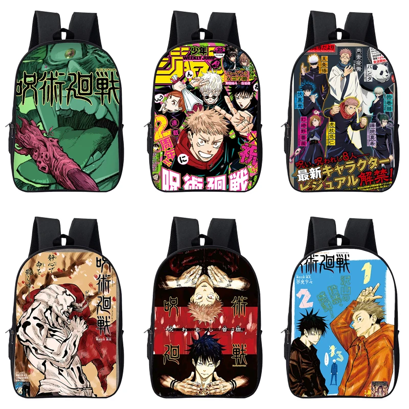 

Sac A Dos 16 Inch Mochila 3D Jujutsu Kaisen Backpacks Anime Children Yuji Itadori School Bags for Kids Canvas Backpack Women