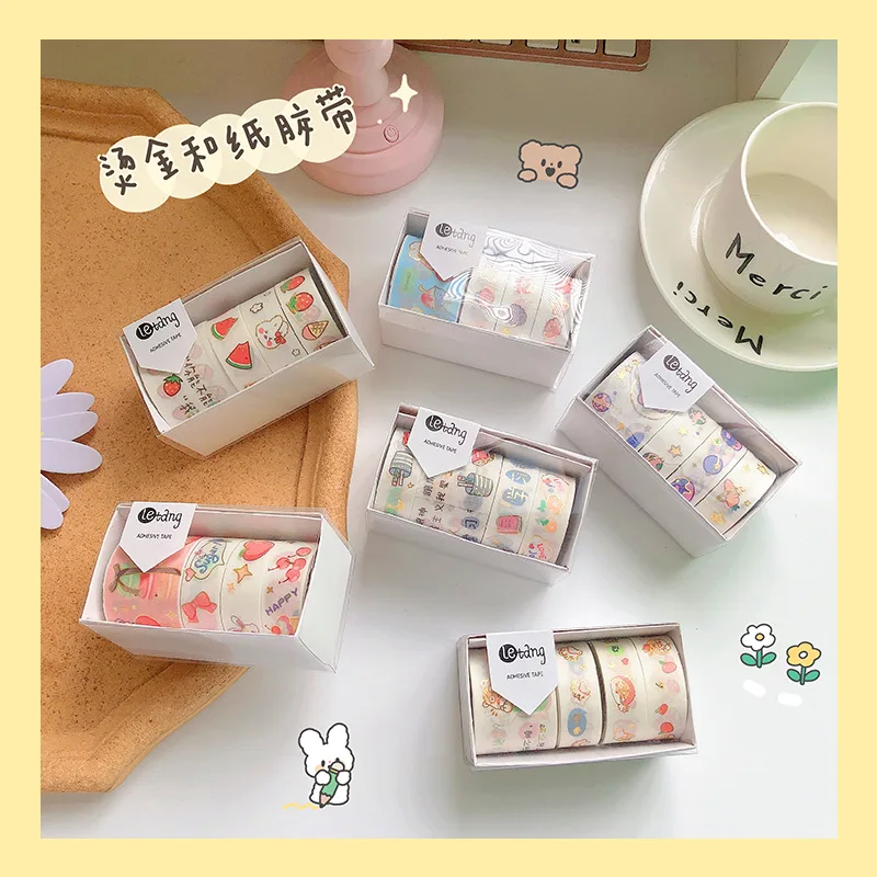 4PCS bronzing and paper tape Japanese girl heart account material sticker diary decoration sticker student stationery
4PCS bronzing and paper tape Japanese girl heart account material sticker diary decoration sticker student stationery
