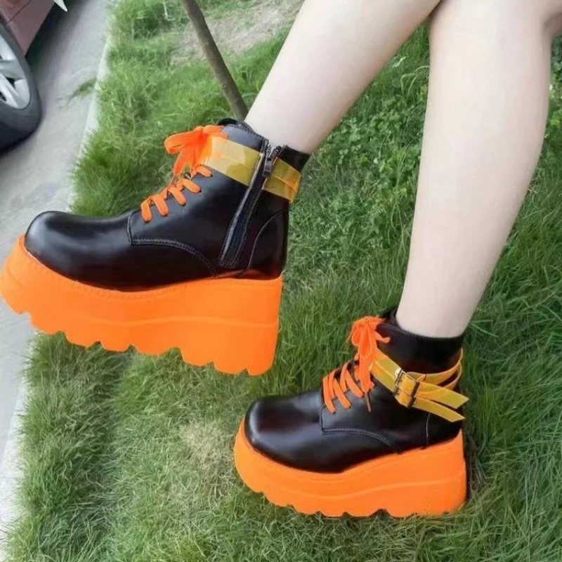 Autumn Sport Women Punk Gothic Boots Platform Sneakers Woman Fashion Ladies Running Shoes Casual Vulcanize Shoes Zapatos
Autumn Sport Women Punk Gothic Boots Platform Sneakers Woman Fashion Ladies Running Shoes Casual Vulcanize Shoes Zapatos