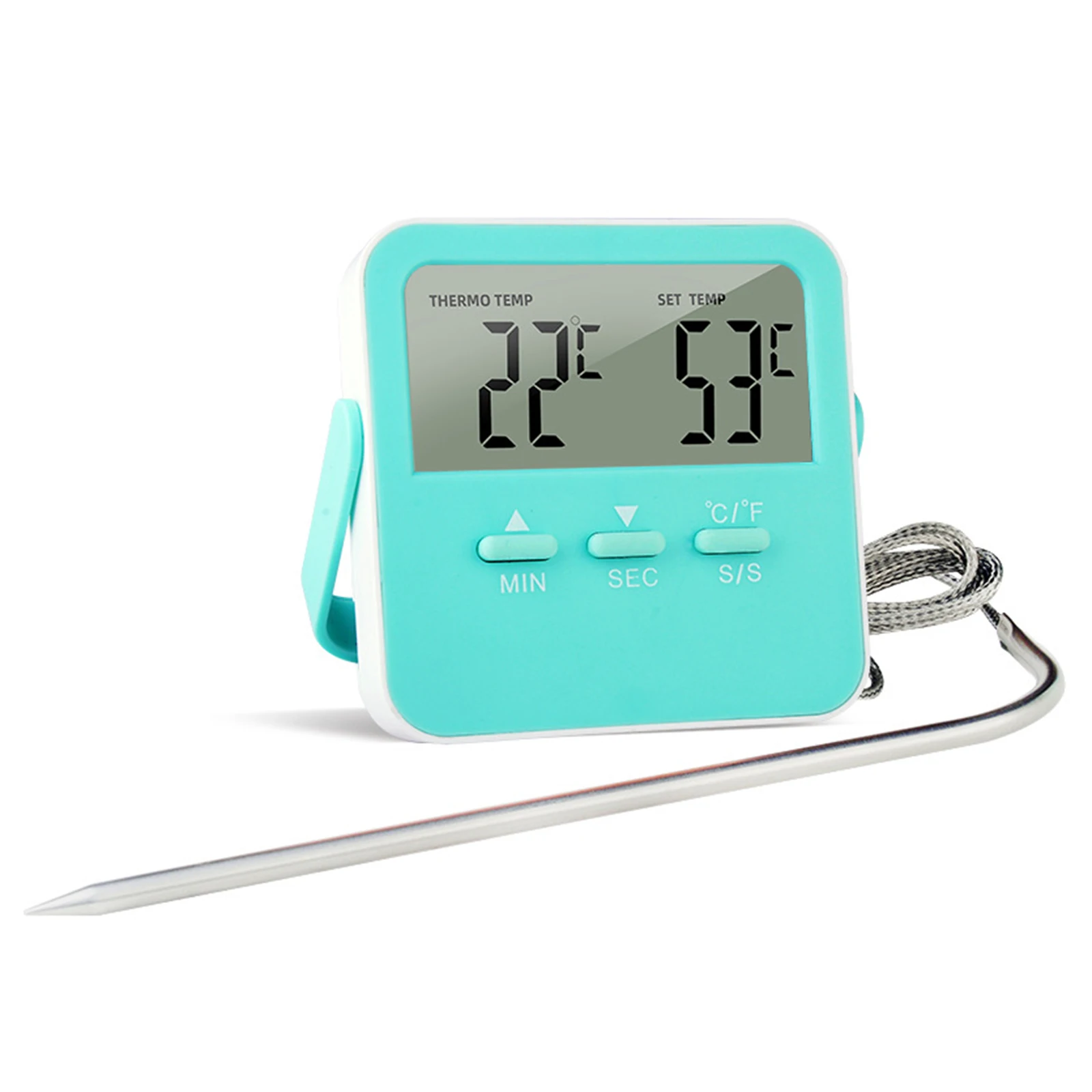 Precise and Reliable Barbecue Oven Thermometer Accurate BBQ Kitchen Baking Probe Type Food Thermometer (Purple)
Precise and Reliable Barbecue Oven Thermometer Accurate BBQ Kitchen Baking Probe Type Food Thermometer (Purple)