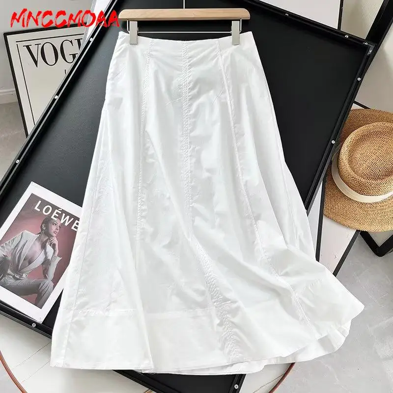 MNCCMOAA-Женская элегантная юбка с высокой талией, женская мода, сплошной цвет, повседневная, простая, универсальная, весна, лето, 2024
MNCCMOAA-Женская элегантная юбка с высокой талией, женская мода, сплошной цвет, повседневная, простая, универсальная, весна, лето, 2024