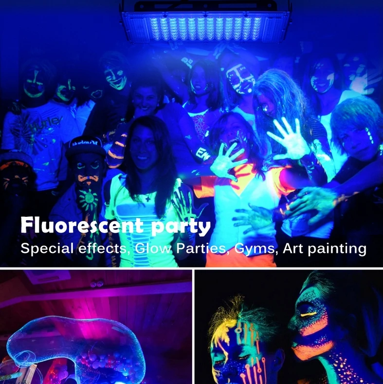 UV Floodlight Lights 50W 100W LED Stage Blacklight Ultraviolet Flood Effect Light for Halloween Xmas Dance DJ Disco Party Bar
UV Floodlight Lights 50W 100W LED Stage Blacklight Ultraviolet Flood Effect Light for Halloween Xmas Dance DJ Disco Party Bar