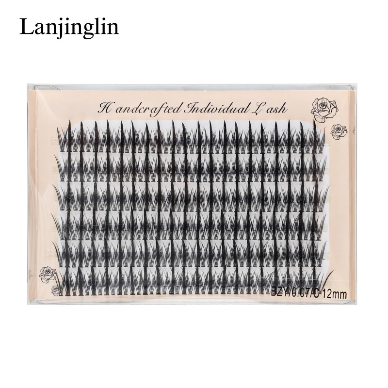 Individual Lashes 6 Rows 246 Bundles Cluster Spikes Lash Wispy Premade Russian Natural Fluffy False Eyelashes Makeup Tool Lashes 19 S62f4943501e646c58244add20595ce58a