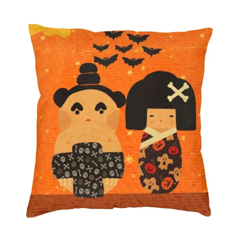 Хэллоуин Spooky Kokeshi Кукла Тыква декоративная подушка для дома Современная наволочка мягкая наволочка
Хэллоуин Spooky Kokeshi Кукла Тыква декоративная подушка для дома Современная наволочка мягкая наволочка
