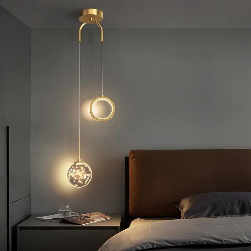 

Modern Nordic LED Pendant Light Room Decor Starry Sky Romanti For Living Room Light Designer Decorative Bedroom Home Lighting
