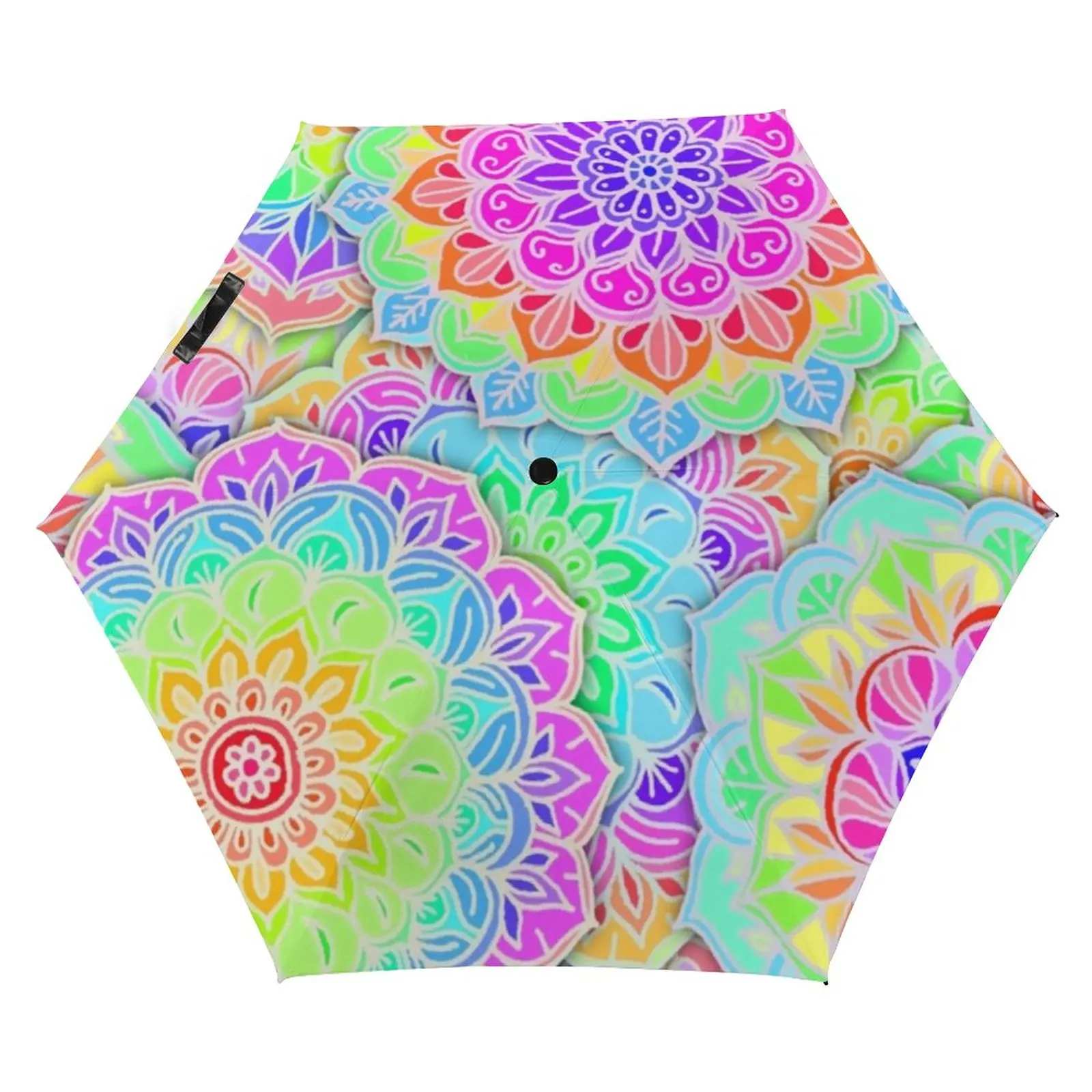 

3-складной ручной Зонт Psychedelic Dream, Портативный Карманный Зонт с цветным жидким принтом, ветрозащитные зонты для мужчин и женщин