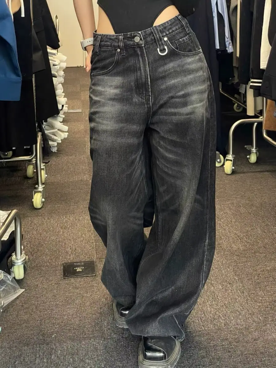 Fashion american style retro wide leg straight leg jeans women spring autumn Korean style Y2K street design Harajuku art jeans
Fashion american style retro wide leg straight leg jeans women spring autumn Korean style Y2K street design Harajuku art jeans