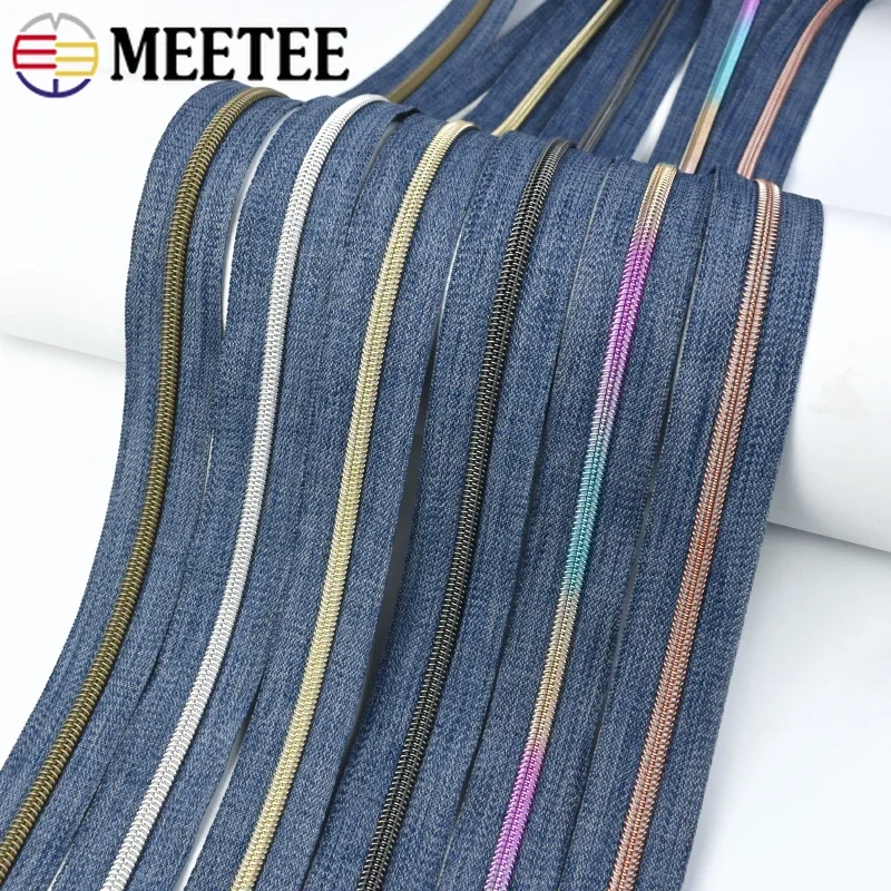 1-5Meters Meetee 5# Nylon Zippers Denim Cloth Pants Clothes Bag Decorative Zipper Tape Zip Coil Repair Kit Sewing Accessories
1-5Meters Meetee 5# Nylon Zippers Denim Cloth Pants Clothes Bag Decorative Zipper Tape Zip Coil Repair Kit Sewing Accessories