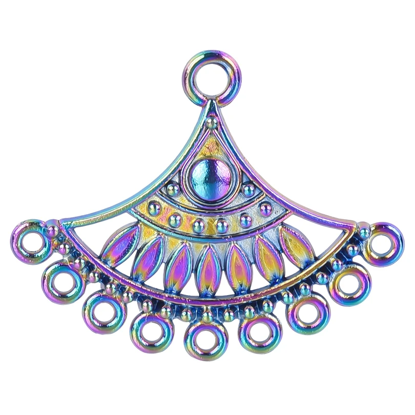 10PCS Sector Connector Charms Pendant Accessories Alloy Rainbow Color For Gift Customied Jewelry Making Earring Necklace Bulk
10PCS Sector Connector Charms Pendant Accessories Alloy Rainbow Color For Gift Customied Jewelry Making Earring Necklace Bulk