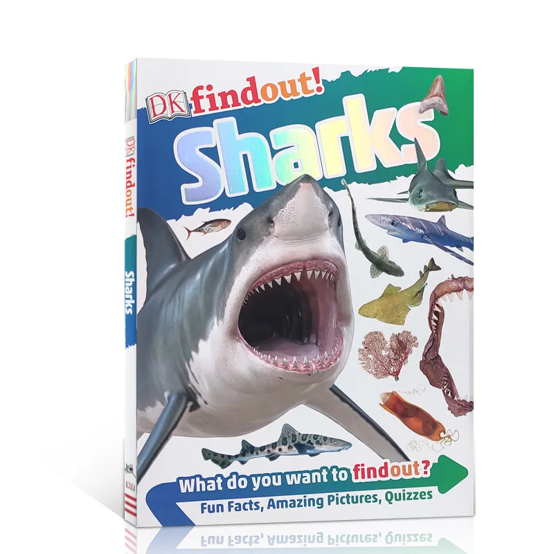 

Milu Original English DK Findout Sharks Children's Picture Book Popular Science Encyclopedia Paperback