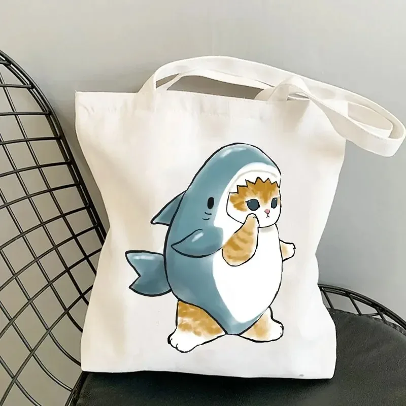 Cute Cat Print Tote Bag - Large Capacity Shopping Bag 5 S62fb778c172a47c7986ca779227654f97
