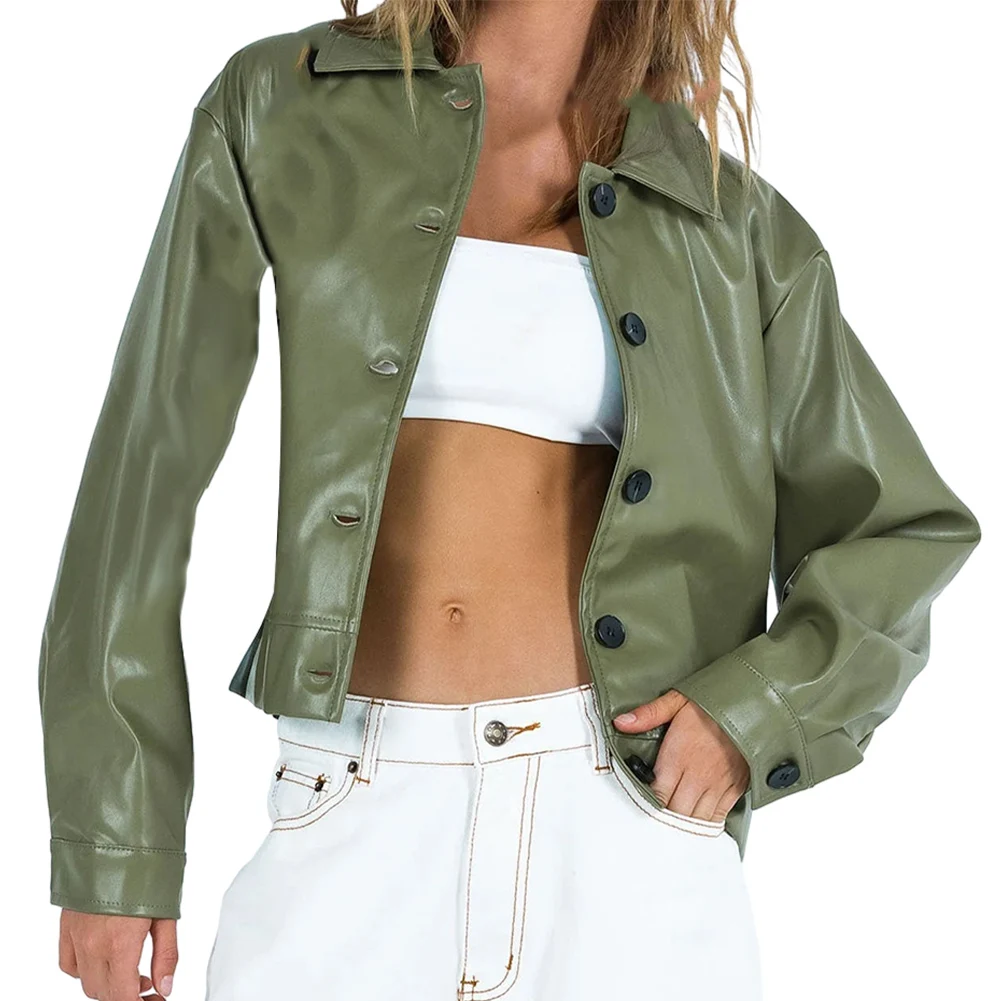 Coat Women Jacket Leather Long Sleeve Loose Motorcycle Non Strech Solid Color 1pcs Autumn And Winter Fashion Daily
Coat Women Jacket Leather Long Sleeve Loose Motorcycle Non Strech Solid Color 1pcs Autumn And Winter Fashion Daily