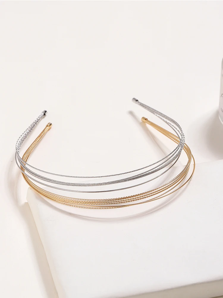 Multi-Layer Metal Hair Hoop Fashion Headwear Retro Gold Silver Thin Headband 1PCS DIY Shiny Party Headpiece Hair Accessories
Multi-Layer Metal Hair Hoop Fashion Headwear Retro Gold Silver Thin Headband 1PCS DIY Shiny Party Headpiece Hair Accessories