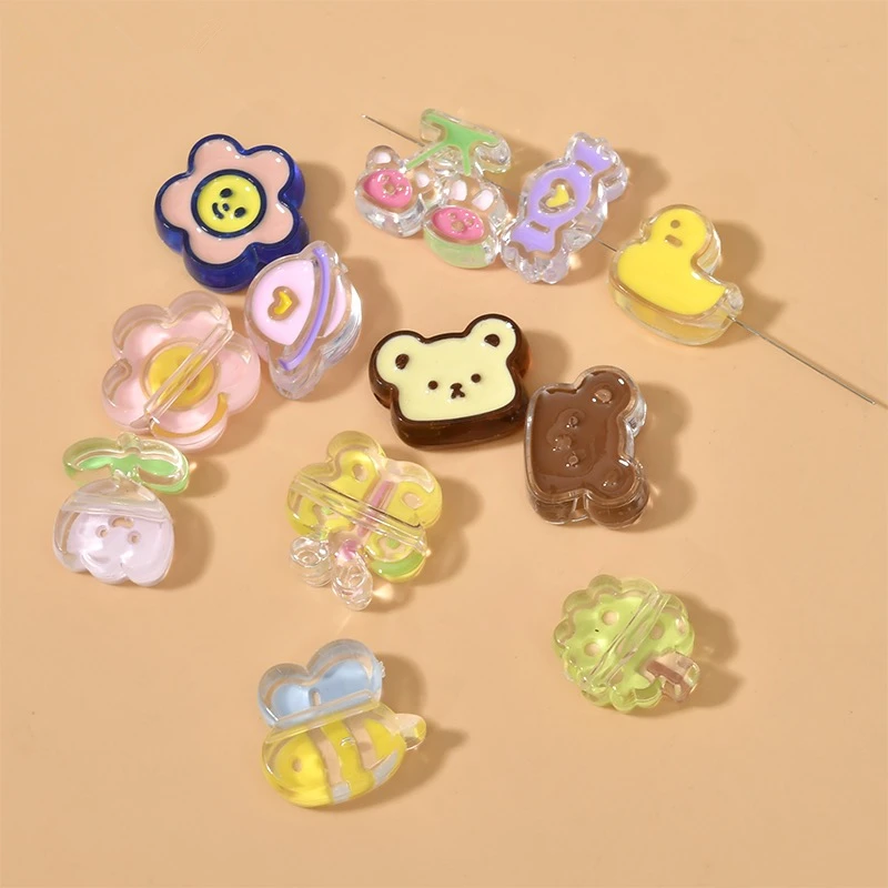 Newest 50pcs/lot color drop oil cartoon animals/flowers shape acrylic straight hole beads diy jewelry earring/bracelet accessory
Newest 50pcs/lot color drop oil cartoon animals/flowers shape acrylic straight hole beads diy jewelry earring/bracelet accessory