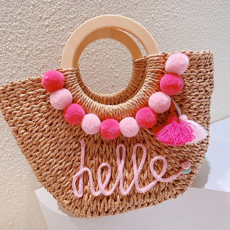 Purse and Handbgs 2023 Spring Summer New Fashion All-match Vacation Casual Mixed Colors Ball Letter Knitting Bags for Women
Purse and Handbgs 2023 Spring Summer New Fashion All-match Vacation Casual Mixed Colors Ball Letter Knitting Bags for Women