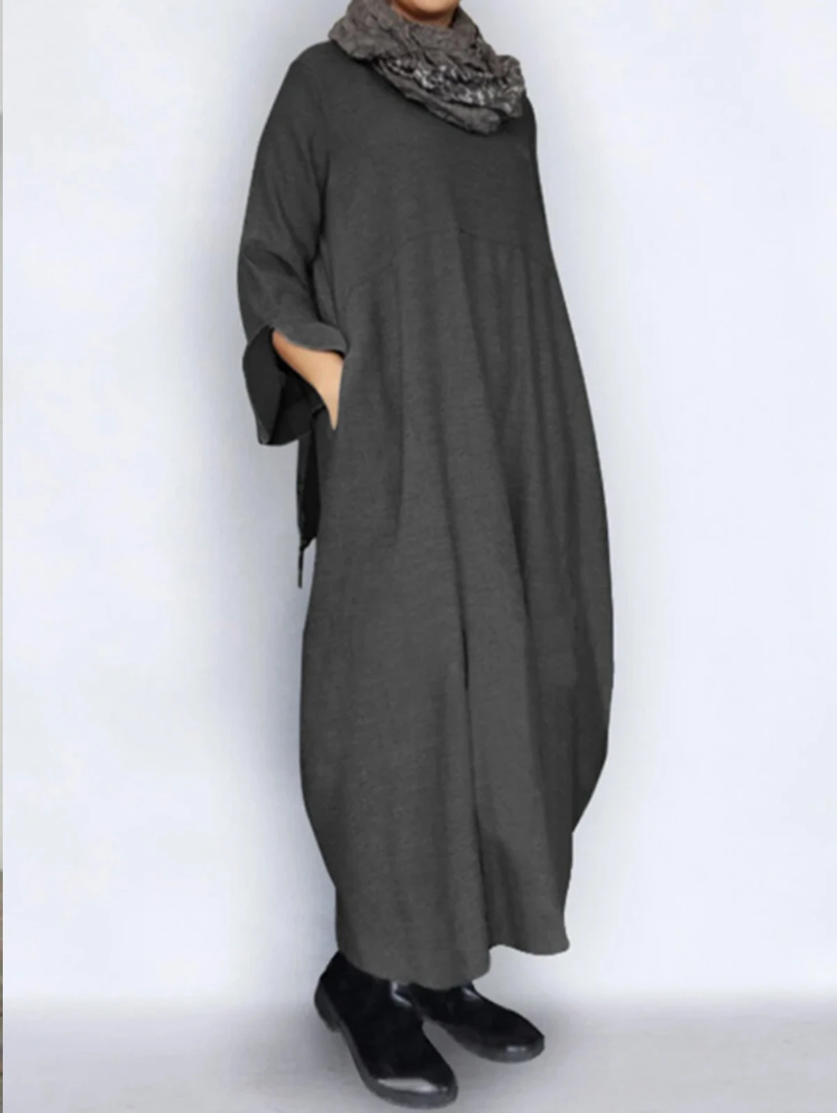 Women Cotton Linen Straight Loose Dress Long Sleeve Autumn Solid Vintage Minimalist Casual Asymmetric Hem Fashion Female Dress
Women Cotton Linen Straight Loose Dress Long Sleeve Autumn Solid Vintage Minimalist Casual Asymmetric Hem Fashion Female Dress
