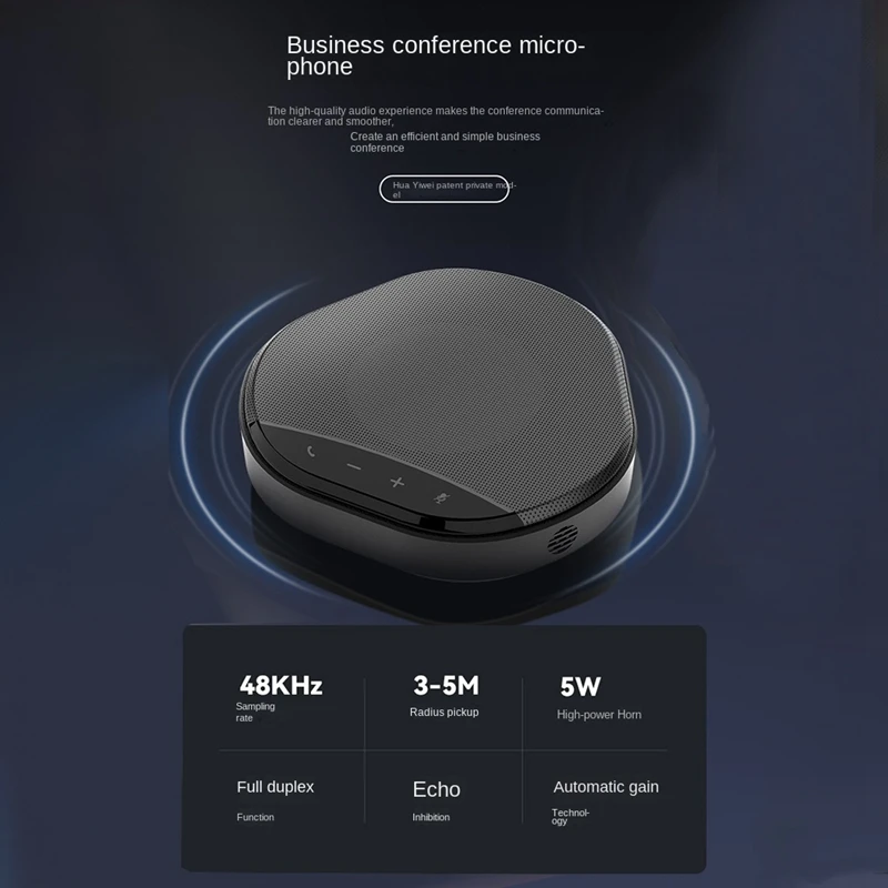 Микрофон для видеоконференций, динамик 360 °, всенаправленный микрофон для ПК, компьютерный микрофон, шумоподавление, для дома и офиса
Микрофон для видеоконференций, динамик 360 °, всенаправленный микрофон для ПК, компьютерный микрофон, шумоподавление, для дома и офиса