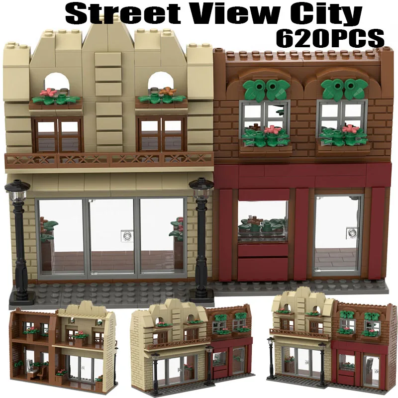 MOC Street View City House Bulidng Blocks Florist Store Soldier Figures Flower Plant Scene Accessories Bricks Friends Toys Gifts
MOC Street View City House Bulidng Blocks Florist Store Soldier Figures Flower Plant Scene Accessories Bricks Friends Toys Gifts