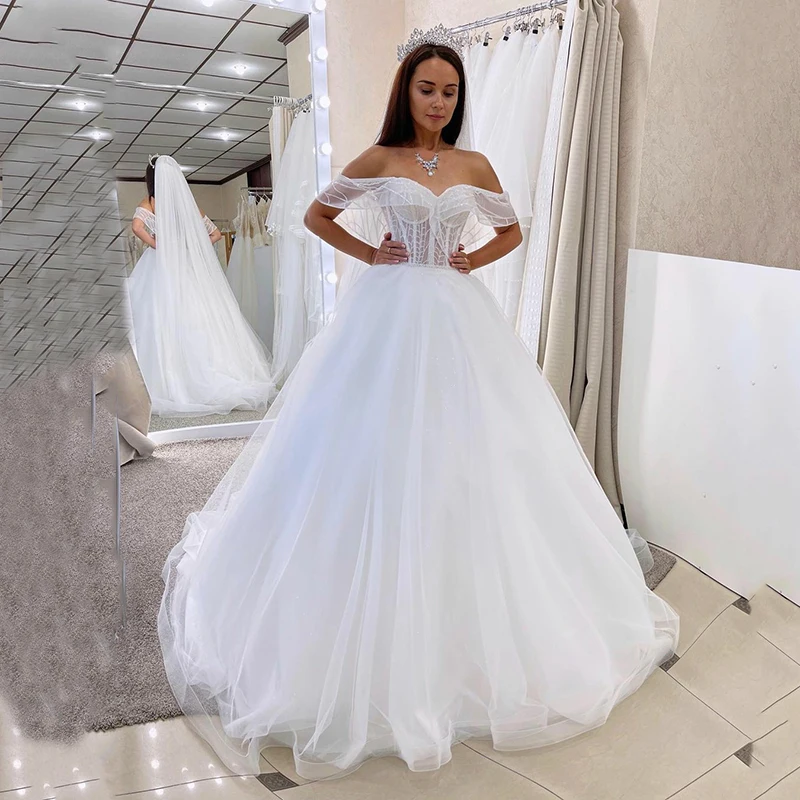 Boho Wedding Dress Off The Shoulder Vintage Glitter Lace Appliques Princess Bride Dresses Vestido De Novia Custom Made
Boho Wedding Dress Off The Shoulder Vintage Glitter Lace Appliques Princess Bride Dresses Vestido De Novia Custom Made