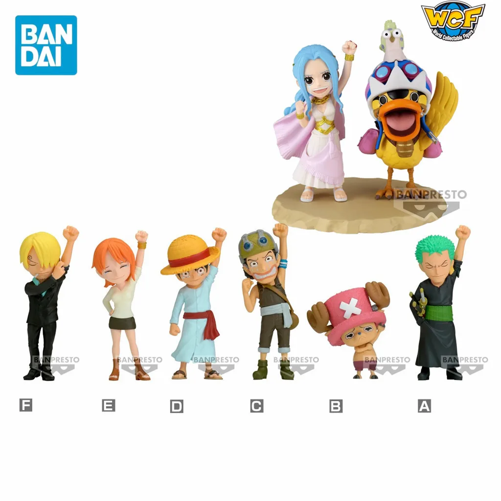 

BANDAI WCF One Piece Nefertari D Vivi Luffy Zoro Karoo Nami Usopp Sanji Tony Chopper Anime World Collectable Figure Gift