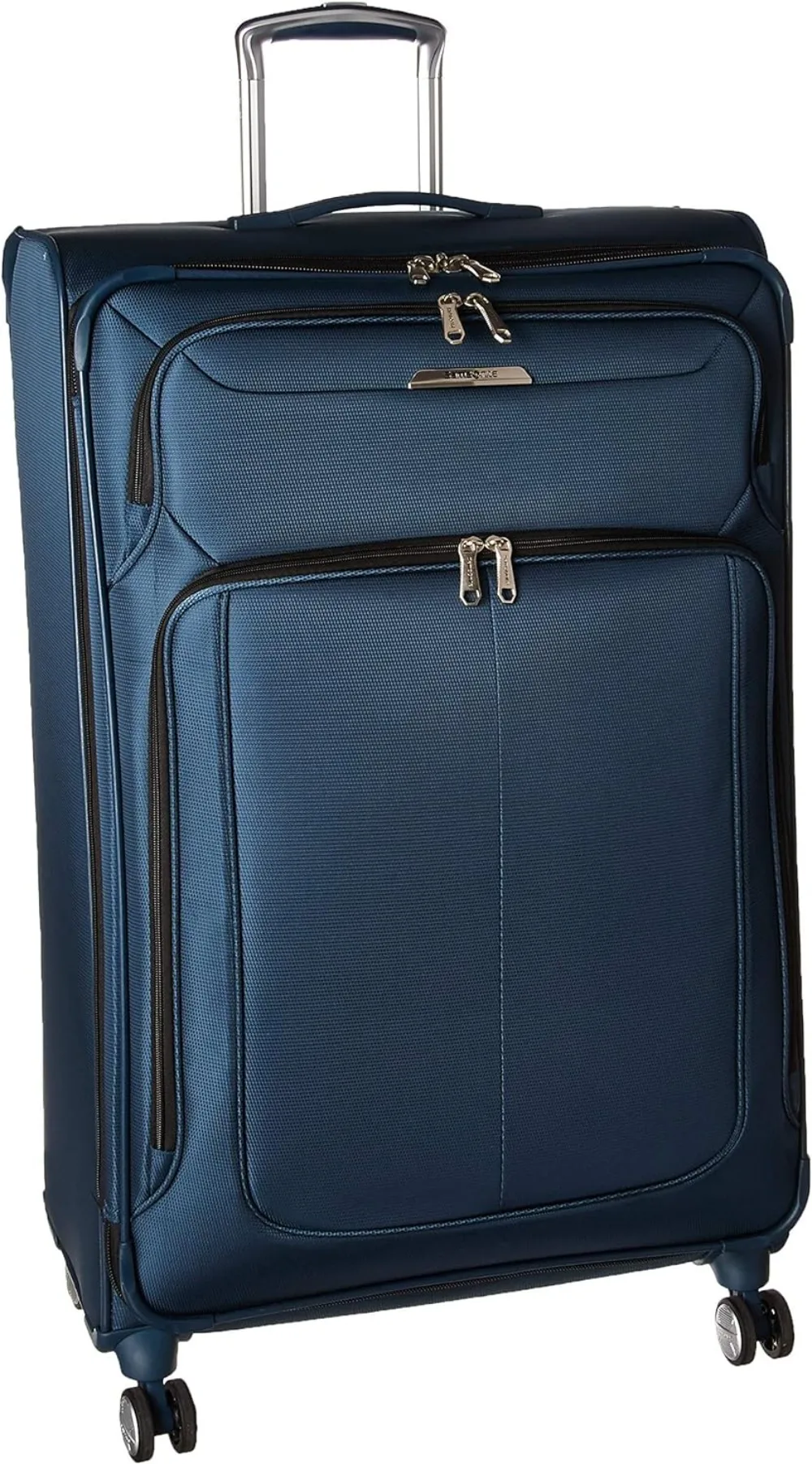 

Samsonite Solyte DLX Softside Expandable Luggage with Spinner Wheels, Mediterranean Blue, Checked-Large 29-Inch