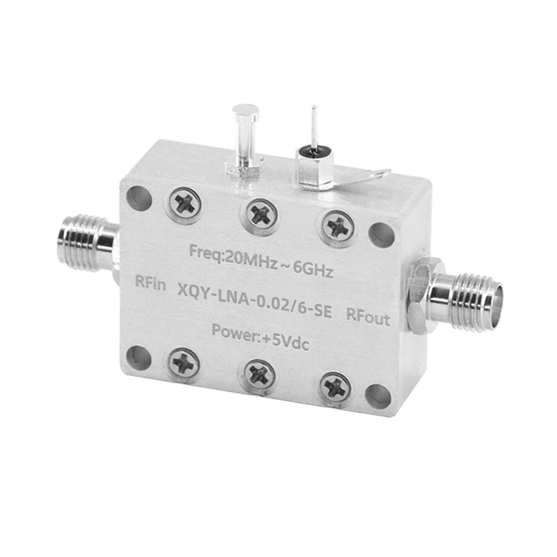 

0.02 - 6Ghz LNA Low Noise Amplifier High Linear And High Gain RF Preamplifier With SMA Female Connector Spare Parts