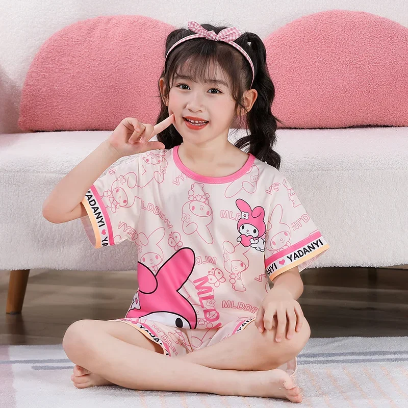 2024 летняя детская пижама в стиле Cinnamoroll Kuromi My Melody понравико аниме комплект из двух предметов на весну с коротким рукавом свободного покроя
2024 летняя детская пижама в стиле Cinnamoroll Kuromi My Melody понравико аниме комплект из двух предметов на весну с коротким рукавом свободного покроя