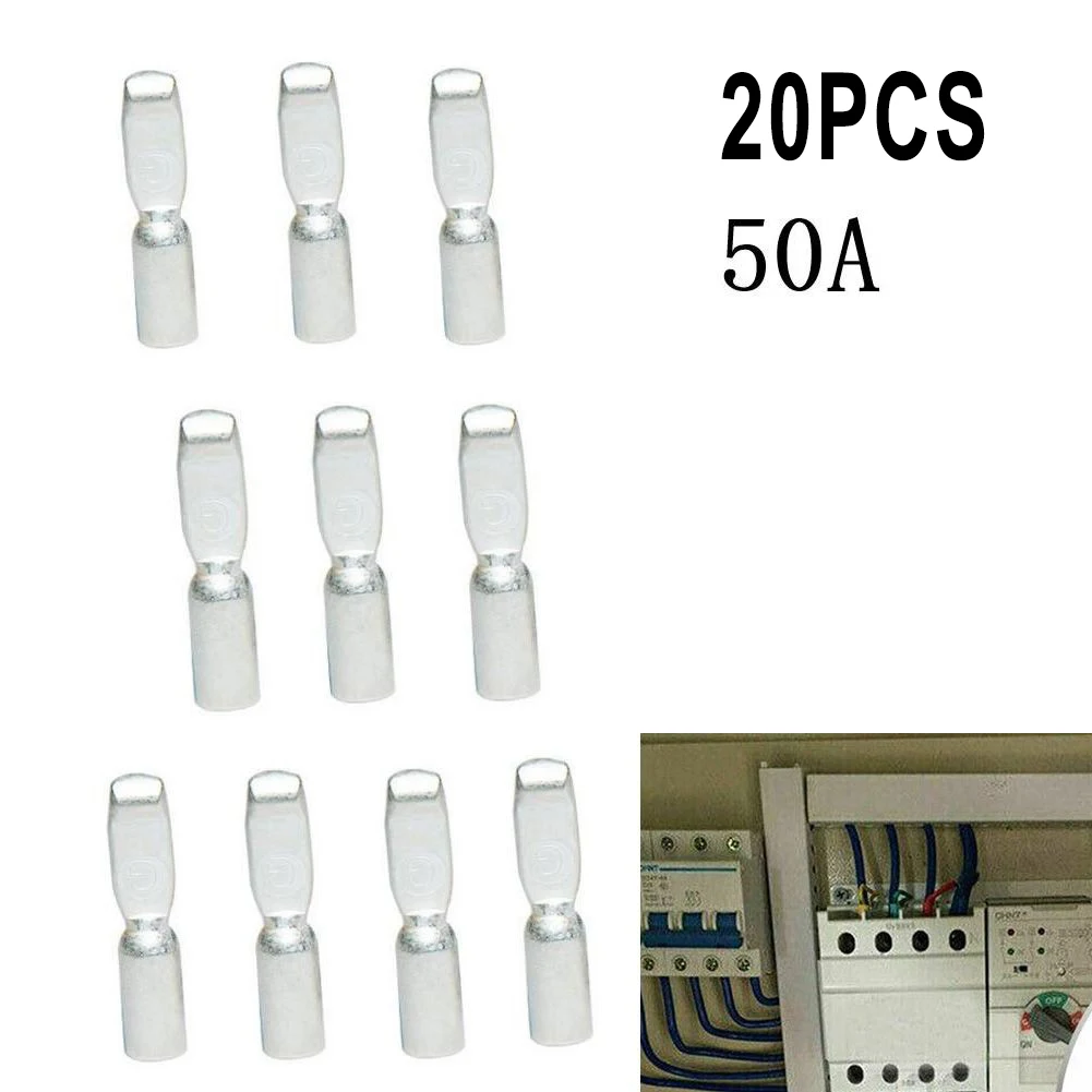 20pcs 50Amp Copper Terminals Connector For Anderson Style Plugs Contacts For Battery Power Connections Cable Terminal
20pcs 50Amp Copper Terminals Connector For Anderson Style Plugs Contacts For Battery Power Connections Cable Terminal