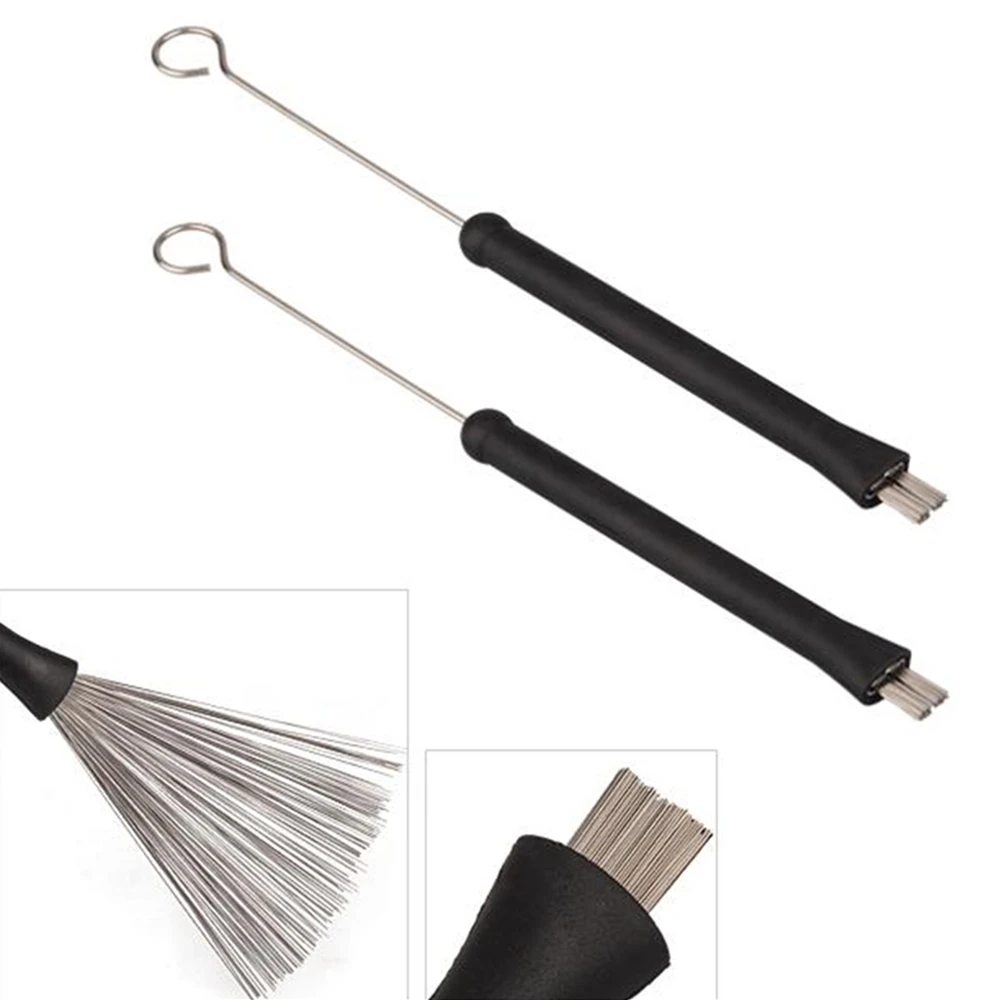 2pcs Universal Retractable Jazz Drum Brushes Percussion Steel Wire Strands Sticks Loop
2pcs Universal Retractable Jazz Drum Brushes Percussion Steel Wire Strands Sticks Loop