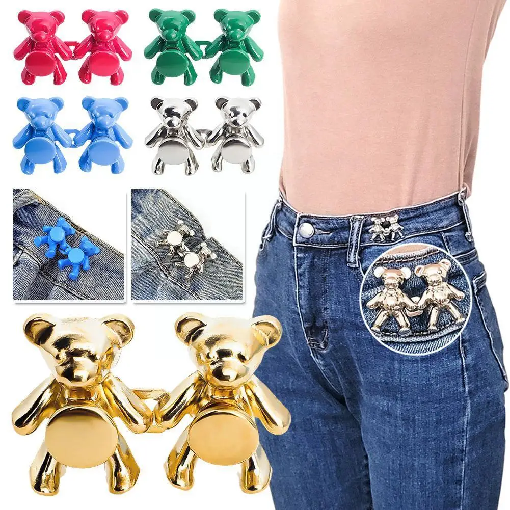 Adjustable Bear Tighten Waist Button Pin Waist Button Detachable Extender Tightener Jean Pin Waist Fashion Pant W5Y1
Adjustable Bear Tighten Waist Button Pin Waist Button Detachable Extender Tightener Jean Pin Waist Fashion Pant W5Y1