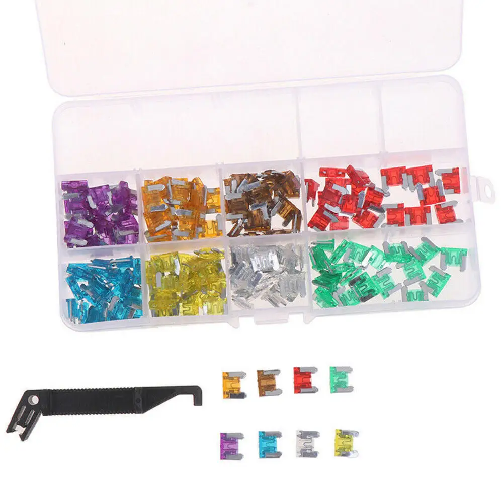 100pcs/set Mini Blade Fuses Auto Car Truck Low Profile Fuse Assortment Kit 3A5A7.5A10A15A 20A25A30A with Puller Tool
100pcs/set Mini Blade Fuses Auto Car Truck Low Profile Fuse Assortment Kit 3A5A7.5A10A15A 20A25A30A with Puller Tool