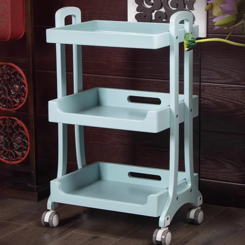 

Portable Acrylic Salon Trolley Aesthetics Rolling Spa Organizer Cart With Wheels Toolbox Carrito Auxiliar Salon Furniture MQ50TC