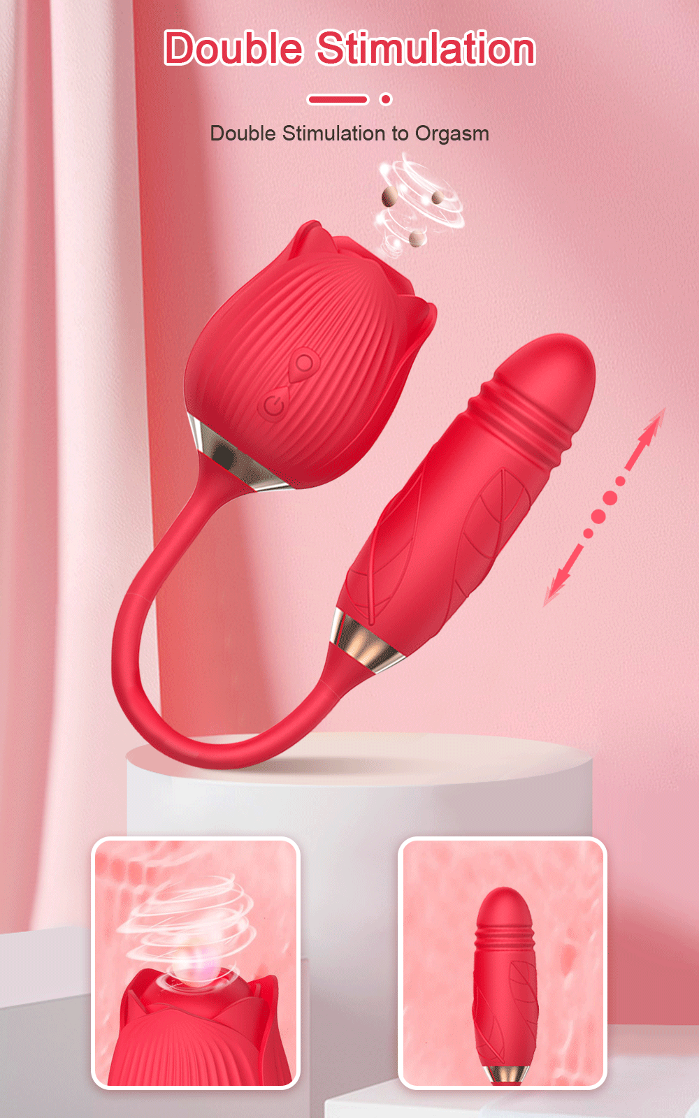 Rose Toy Sucking Licking Vibrator Female Clitoris Nipple Stimulator Vagina Massager Telescopic G-Spot Vibrating Egg for Women Ad Rose Toy Sucking Licking Vibrator Female Clitoris Nipple Stimulator Vagina Massager Telescopic G-Spot Vibrating Egg for Women Ad