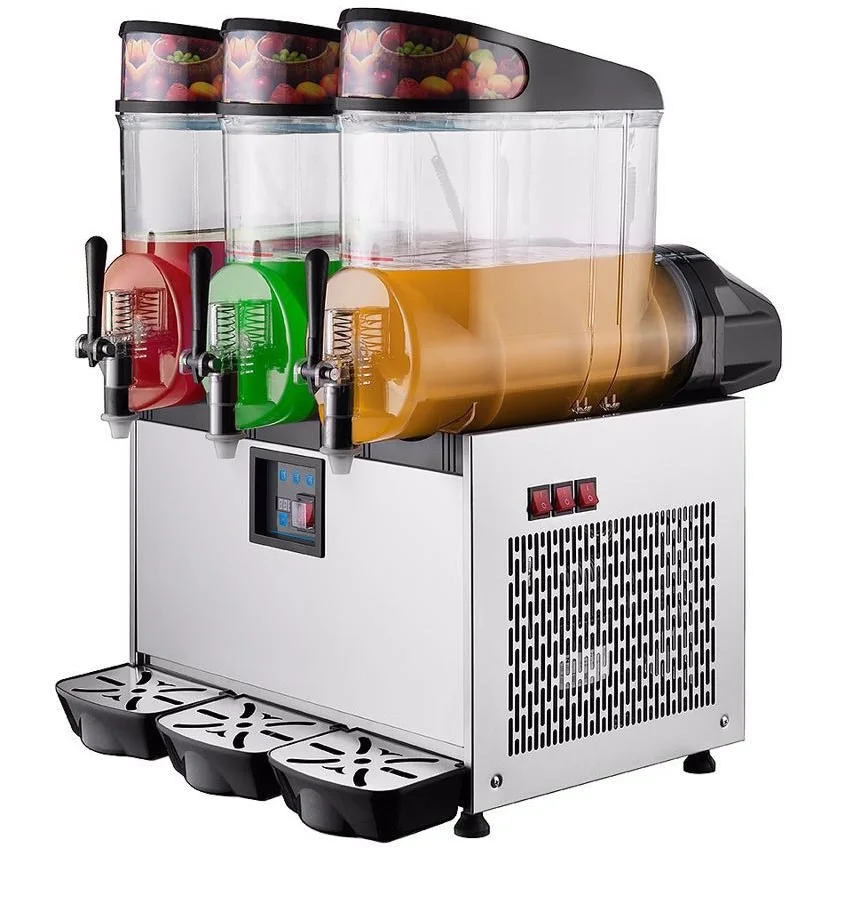 Manufacturer Margarita slushy 3 Bowl Tank 15L Capacity Steel Plastic Frozen Drink Cheap slushie Slush Ice Machine
Manufacturer Margarita slushy 3 Bowl Tank 15L Capacity Steel Plastic Frozen Drink Cheap slushie Slush Ice Machine