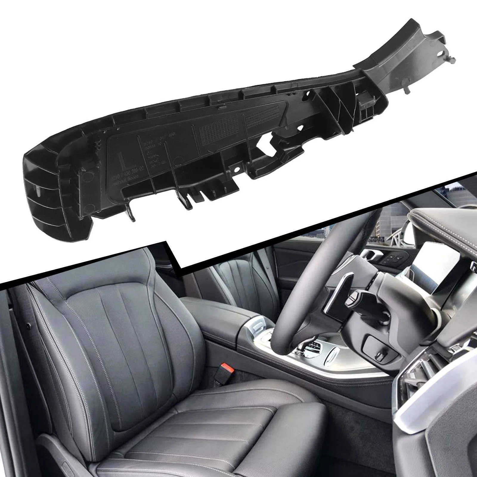 Car Left Support Seating Track Rail Cover Black Plastic Cap For BMW 5 7 Series F07 F10 F15 F90 M5 G30 52107317459 Interior Part
Car Left Support Seating Track Rail Cover Black Plastic Cap For BMW 5 7 Series F07 F10 F15 F90 M5 G30 52107317459 Interior Part