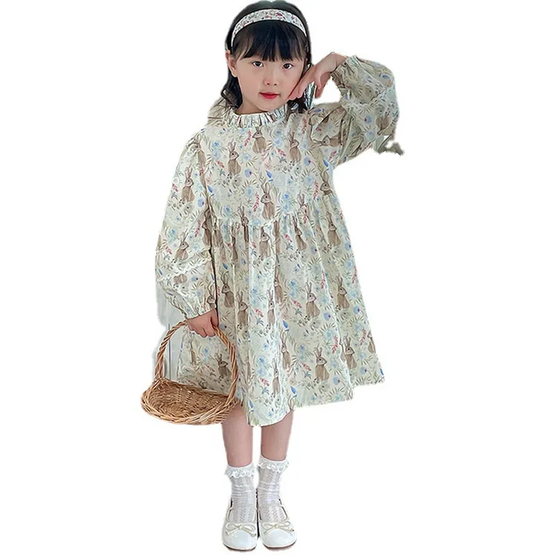 Girls Dress Spring Autumn Long Sleeve Floral Princess Dresses Kids Cute Rabbit Dress Children Party Dress
Girls Dress Spring Autumn Long Sleeve Floral Princess Dresses Kids Cute Rabbit Dress Children Party Dress