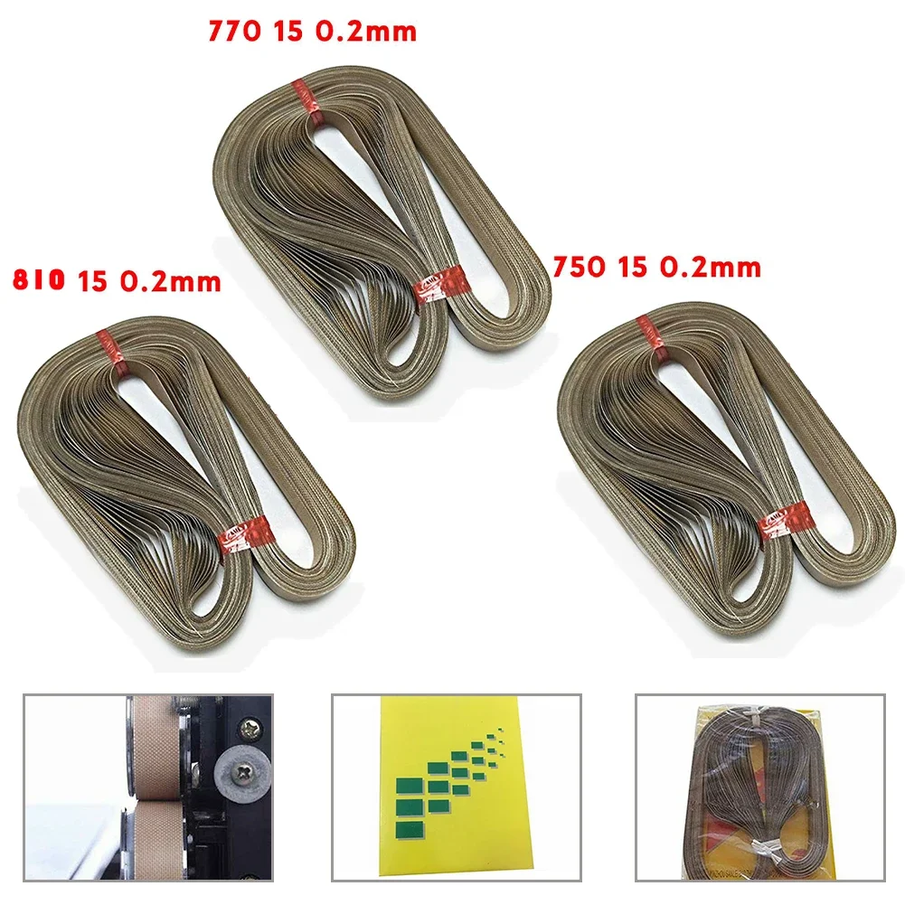 50pcs 750x15 770x15 810x15mm PTFE Band Sealer Sealing Belt For FR-900 FR-770 Plastic Bag Sealing Machine
50pcs 750x15 770x15 810x15mm PTFE Band Sealer Sealing Belt For FR-900 FR-770 Plastic Bag Sealing Machine