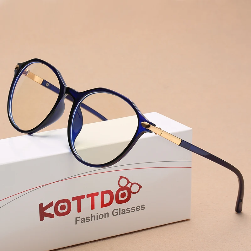 Модные женские прозрачные очки KOTTDO с защитой от синего света мужские