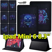 Case for Apple IPad Mini 6 8.3 Inch 2021 A2567 A2568 A2569 Tablet Case Zodiac Sign Pattern Ultra Thin Leather Stand Cover+Stylus
Case for Apple IPad Mini 6 8.3 Inch 2021 A2567 A2568 A2569 Tablet Case Zodiac Sign Pattern Ultra Thin Leather Stand Cover+Stylus